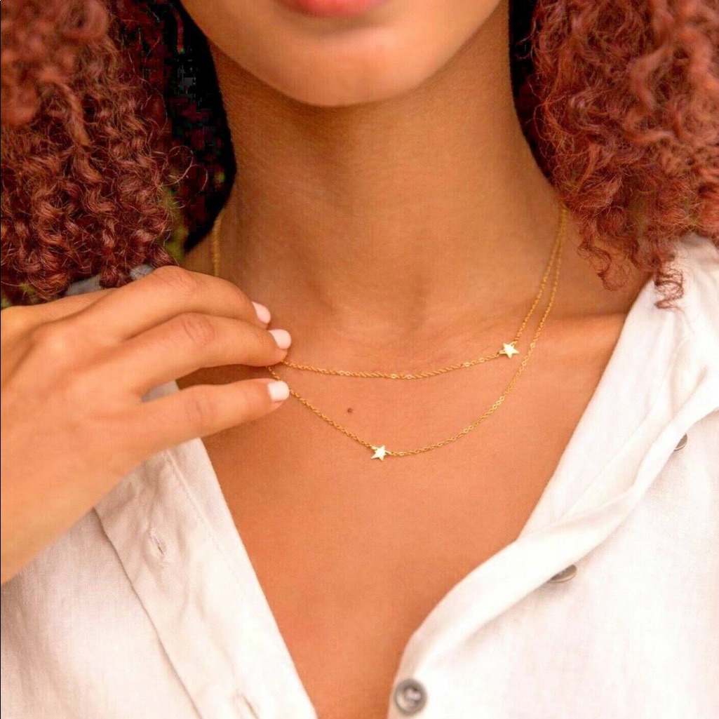 Jennifer Zeuner Star Double Necklace 25$